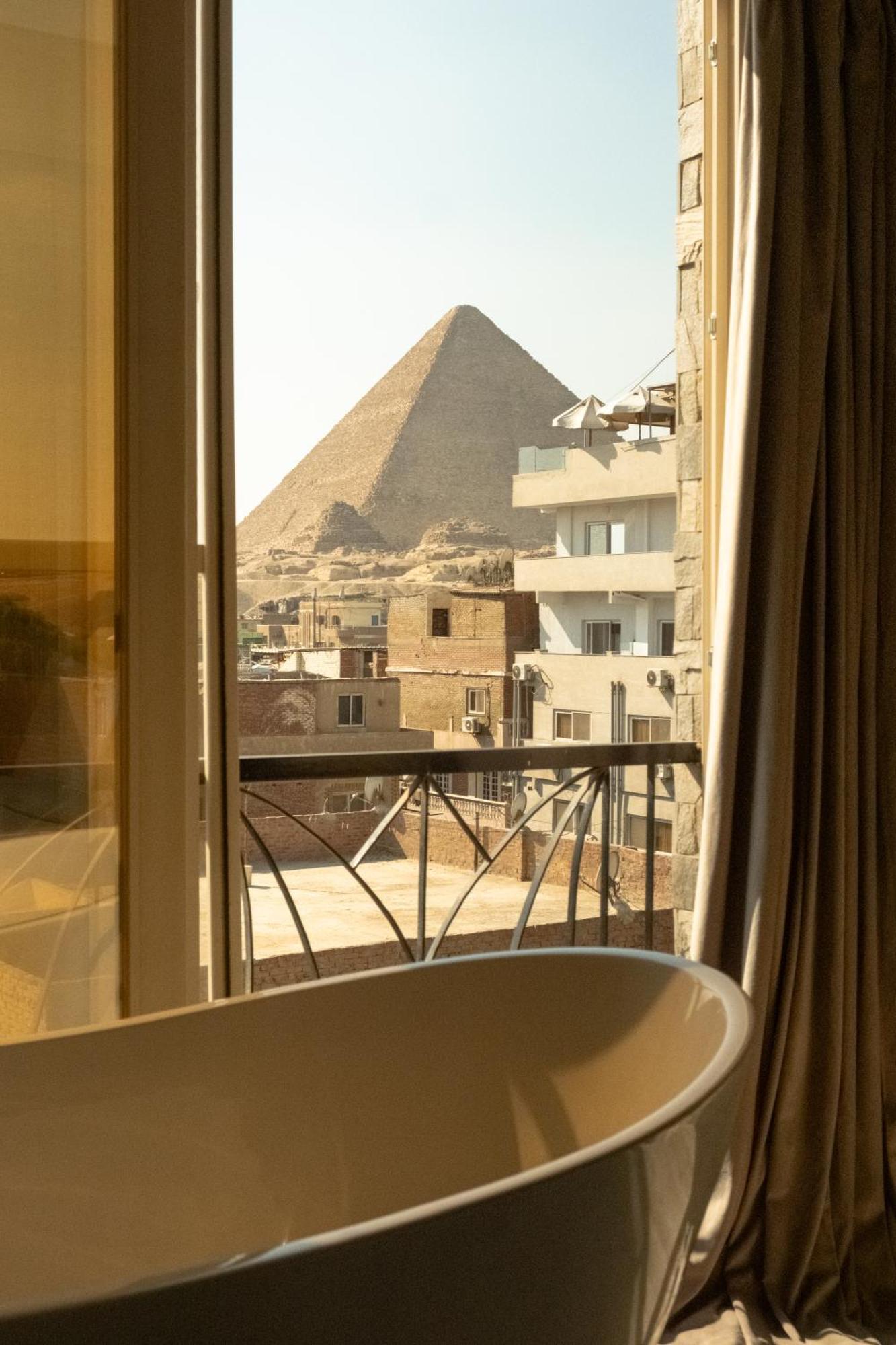 Jimmy Pyramids Hotel Kafret el-Gabal Eksteriør bilde